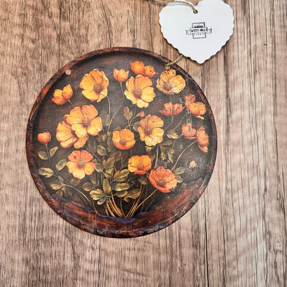 Metal Sign Poppy Flowers Poppies Home Decor Gift Idea Vintage Style Wall Art NEW